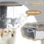 Tour pour chat de 36 po avec hamac, poteaux à griffer en sisal et rampe, parfait pour les chats d'intérieur-478209536