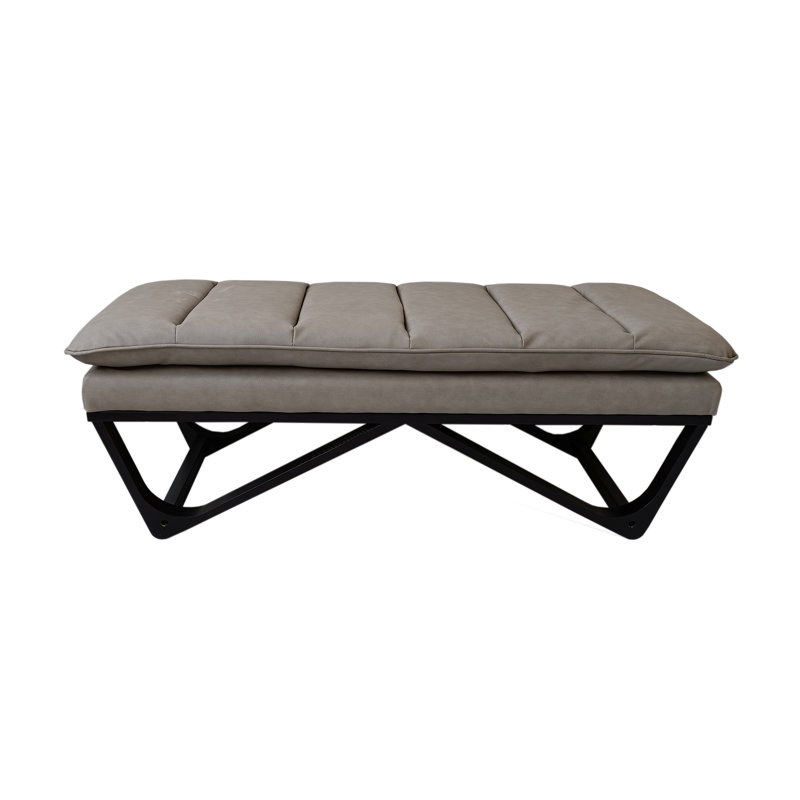 Banc en bois SEAT4U, Gris/noir