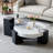 2-Piece Modern Round Nesting Coffee Table Set For Home & Apartment-560702324-560702326