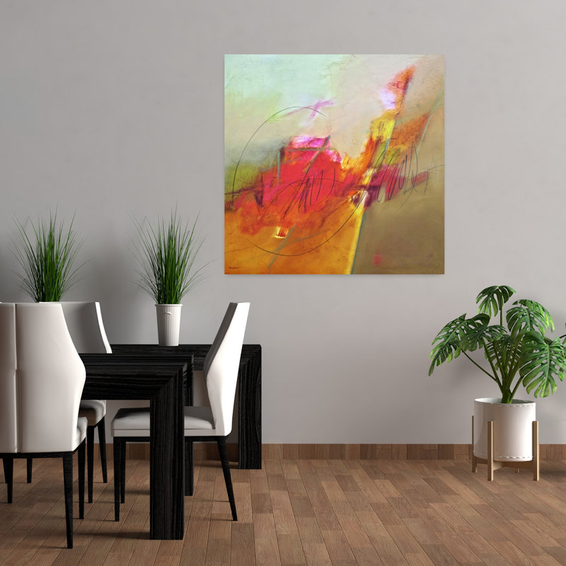 Deuxième chance I, art contemporain abstrait, H 36 po x l 36 po