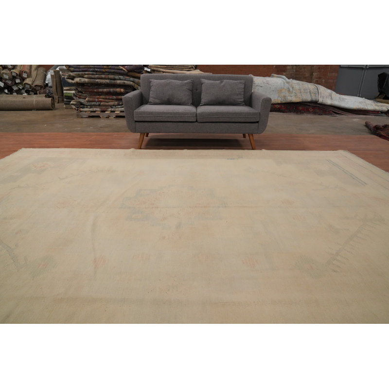 Tapis tissé à plat kilim Végétal 10 x 13