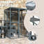 Catio d'extérieur avec 7 boîtes en bois combinées Freely