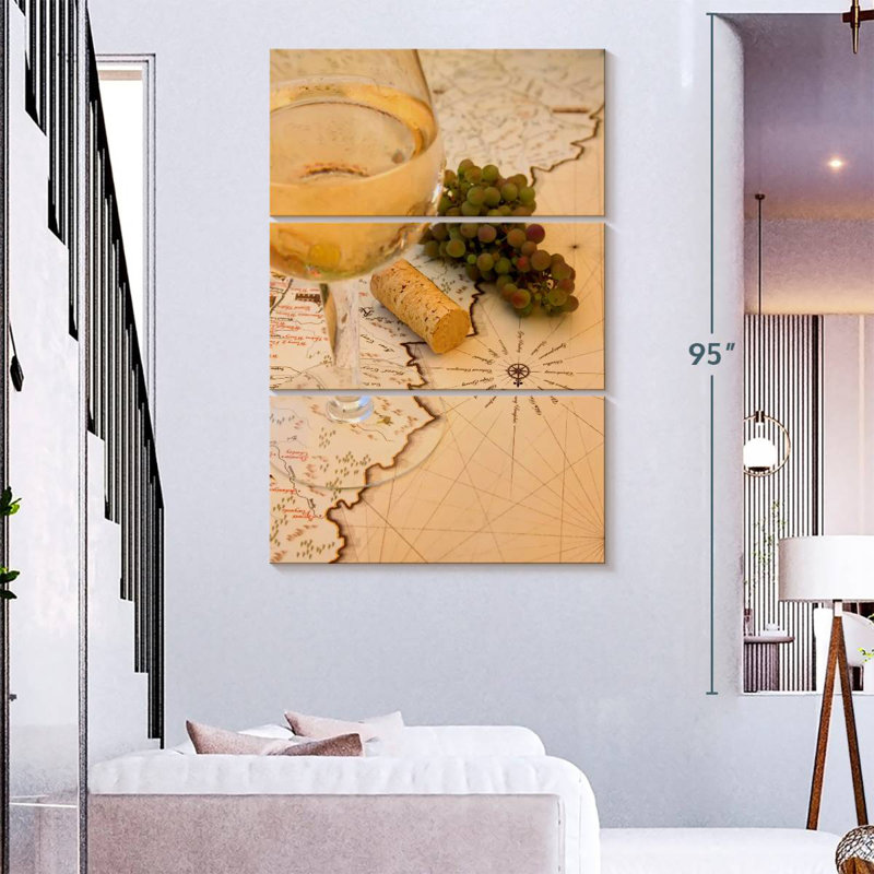 Yarlin Winery Map, 74" H x 48" W
