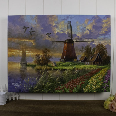 «Tulip Farm», art mural entièrement éclairé à DEL 18 x 24