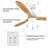 Jaustin 52'' Ceiling Fan with LED Lights-1793744297-1793492067