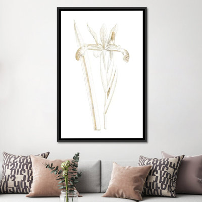 « gilded botanique iii », reproduction sur toile tendue