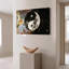Affiche rétro rétro du symbole du yin yang-712865296