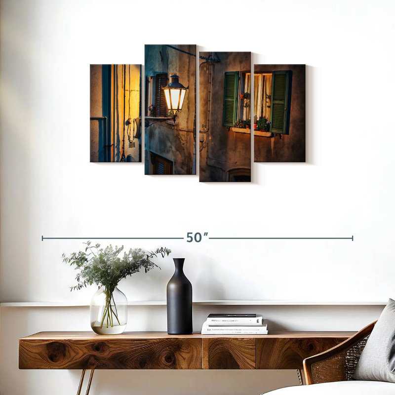 Lampe de rue Lilie la nuit