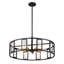 Lustre cylindrique unique à 5 lumières Alliona