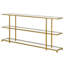 Mcchesney 162.6cm Glass Top Console Table-237497913-237497912