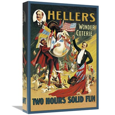 Magicians Heller's Wonder Coterie' Graphic Art Print on Wrapped Canvas -  East Urban Home, 573F8E40153242F3B9C89596BF333AE4