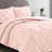 Swift Home Pintuck 3-Piece Microfiber Comforter Set - Solid Colors and Striped Designs - All-Seasonal, Durable, Easy Care-1258347455-1258347451
