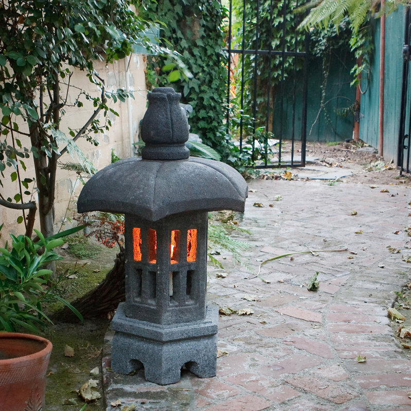 Garden Pagoda Lantern - Lava Stone