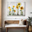 Tournesols dans un vase sur toile-1766840314