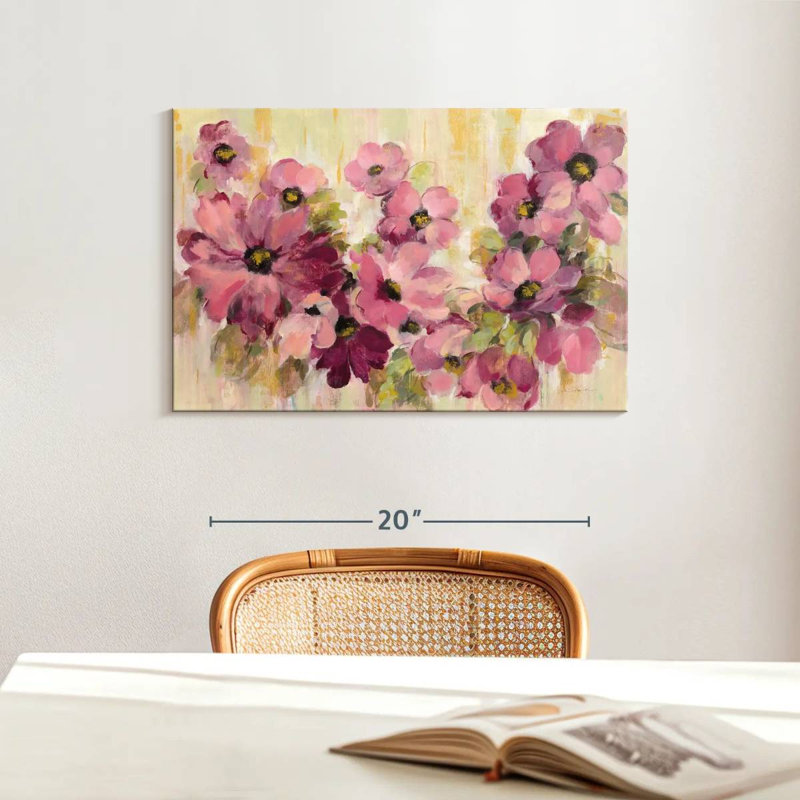 Harnek rose et vert, H 16 po x l 24 po