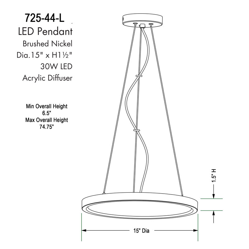 White Aluminum LED Indoor/Outdoor Pendant Light