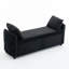 Banc de rangement pour chambre à coucher, banc de bout pour lit très grand 60 po, banc capitonné en velours avec long repose-pieds moderne avec accoudoirs-755205122