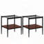 3-Piece Coffee Table and End Table Set with Grey Tempered Glass – Modern