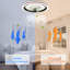 Ventilateur de plafond à profil ultra-bas 20 po Emmeram avec lumières DEL, télécommande et contrôle d'application