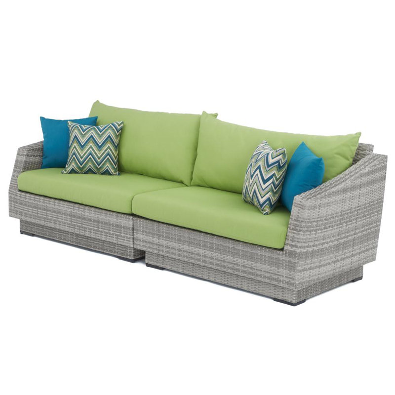 Cannes 9 Piece Seating Group with Cushions, Canvas Ginkgo Sunbrella® Canvas
