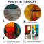 «Red Blue Blue Colorful Glass Tunnels II», art mural sur toile industriel rose 2 pièces-502575297-502575318-502575316