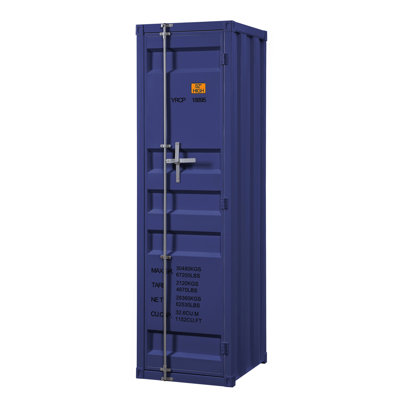 Armoire bleue avec serrure de contenant pleine longueur