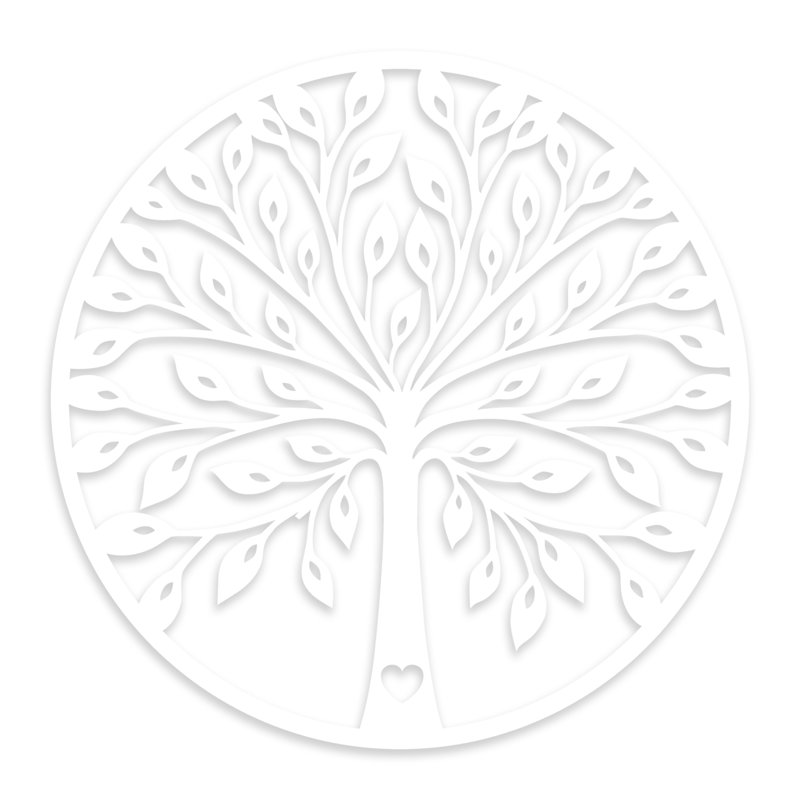Élégant accessoire mural décoratif en bois, finition blanche, 22,8 po x 22,8 po | 100% bois, épaisseur: 0,3 po | Conception découpée au laser, emballage de protection | Parfait pour la décoration intérieure et les intérieurs modernes