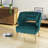 Ballentine Mid-Century Modern Accent Chair with Channel Stitching and Rubberwood Legs-1636391751