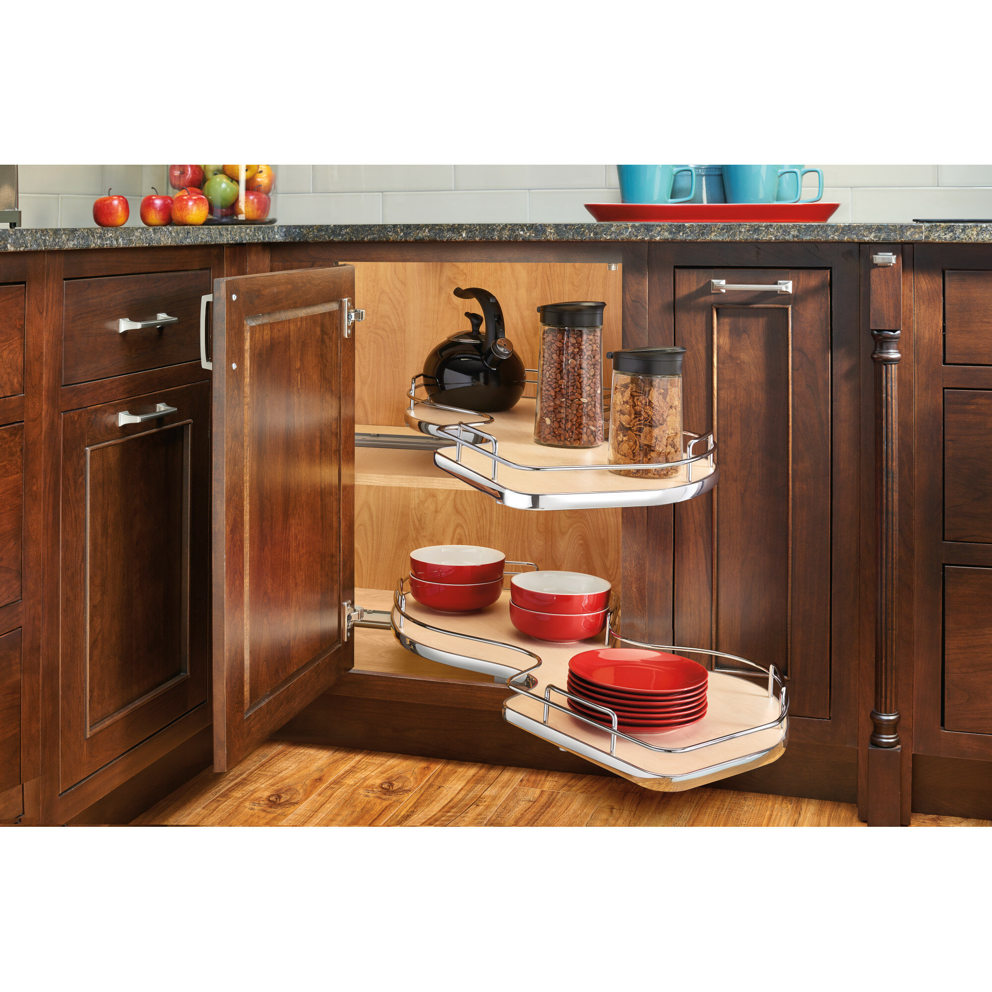 Blind Corner Cabinet Pull Out Basket 2 Layer Easy to Install