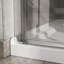 Porte de douche en verre pliable sans cadre de 34 po x 72 po avec base en acrylique noire Goodyo-112984458