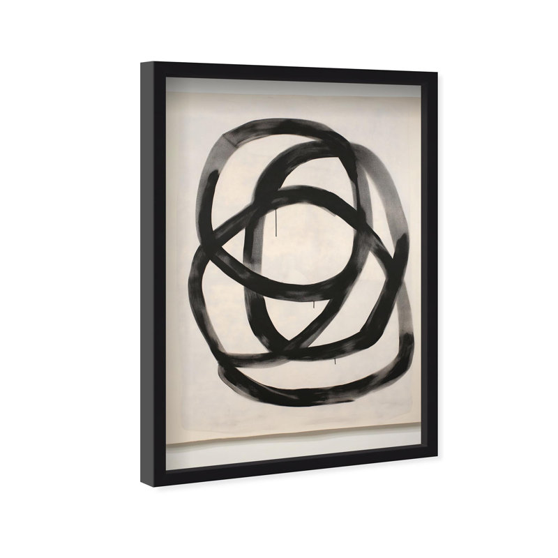Oliver Gal Urban Mirage V Abstract - Luxury Shadowbox Framed Wall Art, Black, 25.5" H x 17.5" W