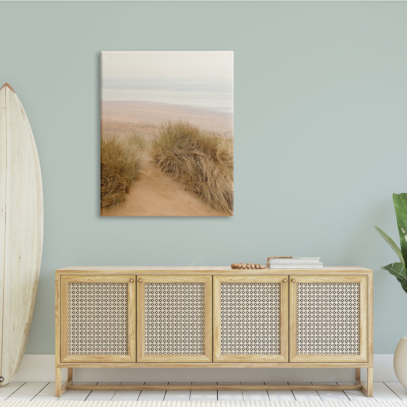 Sun Bleached Beach Coast Tall Grass Sand Dunes par Ian Winistanley - photographie, Toile tendue, H 48 po x l 36 po