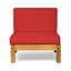 Ensemble de canapés modulaires d'extérieur BRAVA X-Back 3 places, rouge