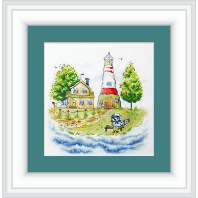 Trousse de point de croix compté Gardien de phare RZ-34