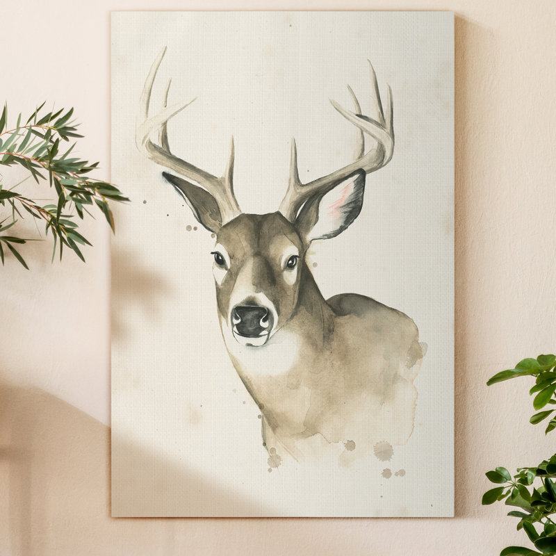 « Watchful Woods II », reproduction d’art sur toile tendue, H 48 po x l 32 po x P 1,5 po