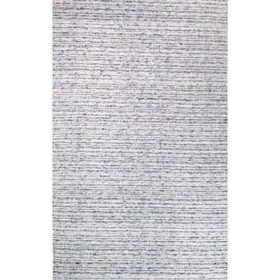 Hayden Hand Knotted Performance Area Rug - Ivory/Blue - 5'6" x 8'6"