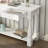 64.17in Vintage White Extended 2-Layer Hall Table with Three Drawers and Curved Legs-12299631