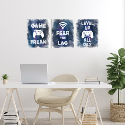 «Gamer Quotes with Splash», plaque murale par Marcus Prime