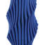 Blue Pleat Medium Vase-290586794
