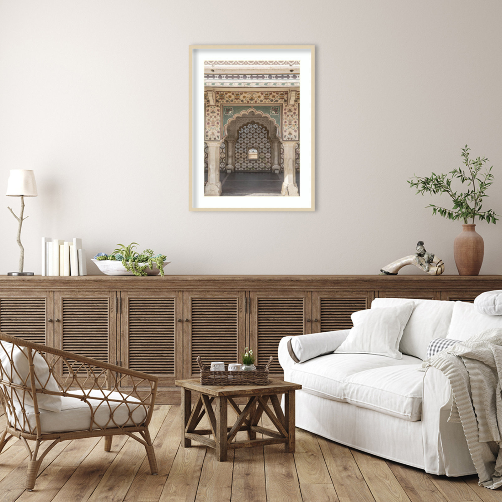 Daisey "Desert Palace" Print, Brown, 41" H x 31" W