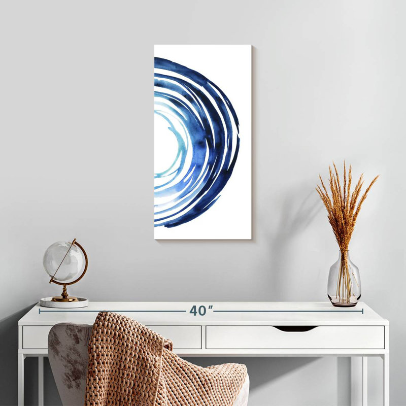 Blue Vortex II, 24" H x 12" W
