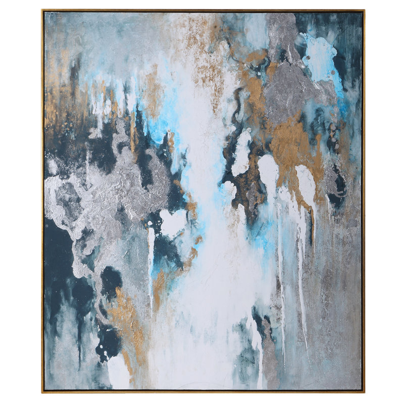 « oragey mers », peinture sur toile encadrée