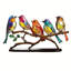Figurine d'oiseau en acrylique sur une branche