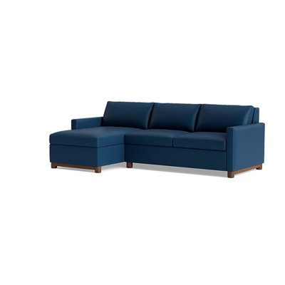 Reve Leather Sofa with Chaise (112")