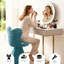Chaise d'appoint pivotante avec dossier papillon-1572469647