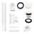 12" & 4" Sch. 40 PVC Tip-Toe Bathtub Leg Drain with No-Hole Overflow-37012008