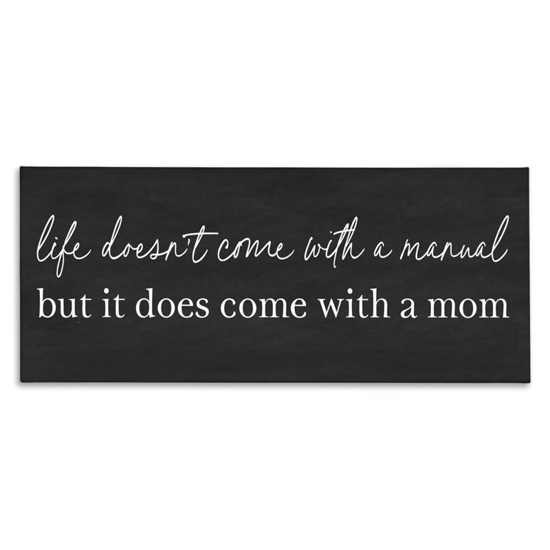 «Supportive Mom Parenting Sentiment» par Designed, H 13 po x l 30 po