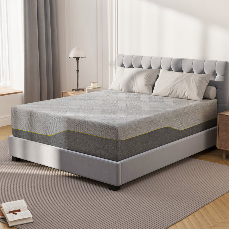 14” Medium Green Tea Adaptive Memory Foam Mattress, Twin XL