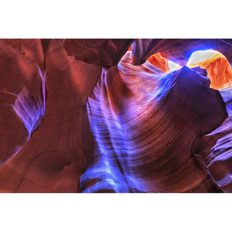 Arykah Antelope Canyon Light Show - Wrapped Canvas Print, 30cm H x 46cm W x 3.8cm D