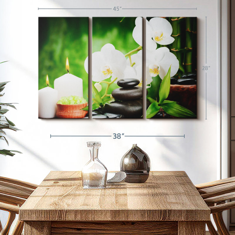Nature " Spa " 3 - Pieces, 45" H x 28" W